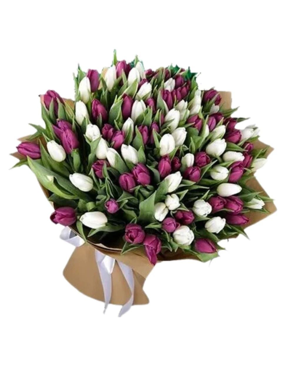 100 Rainbow Ecuadorian Roses Giant Bouquet
