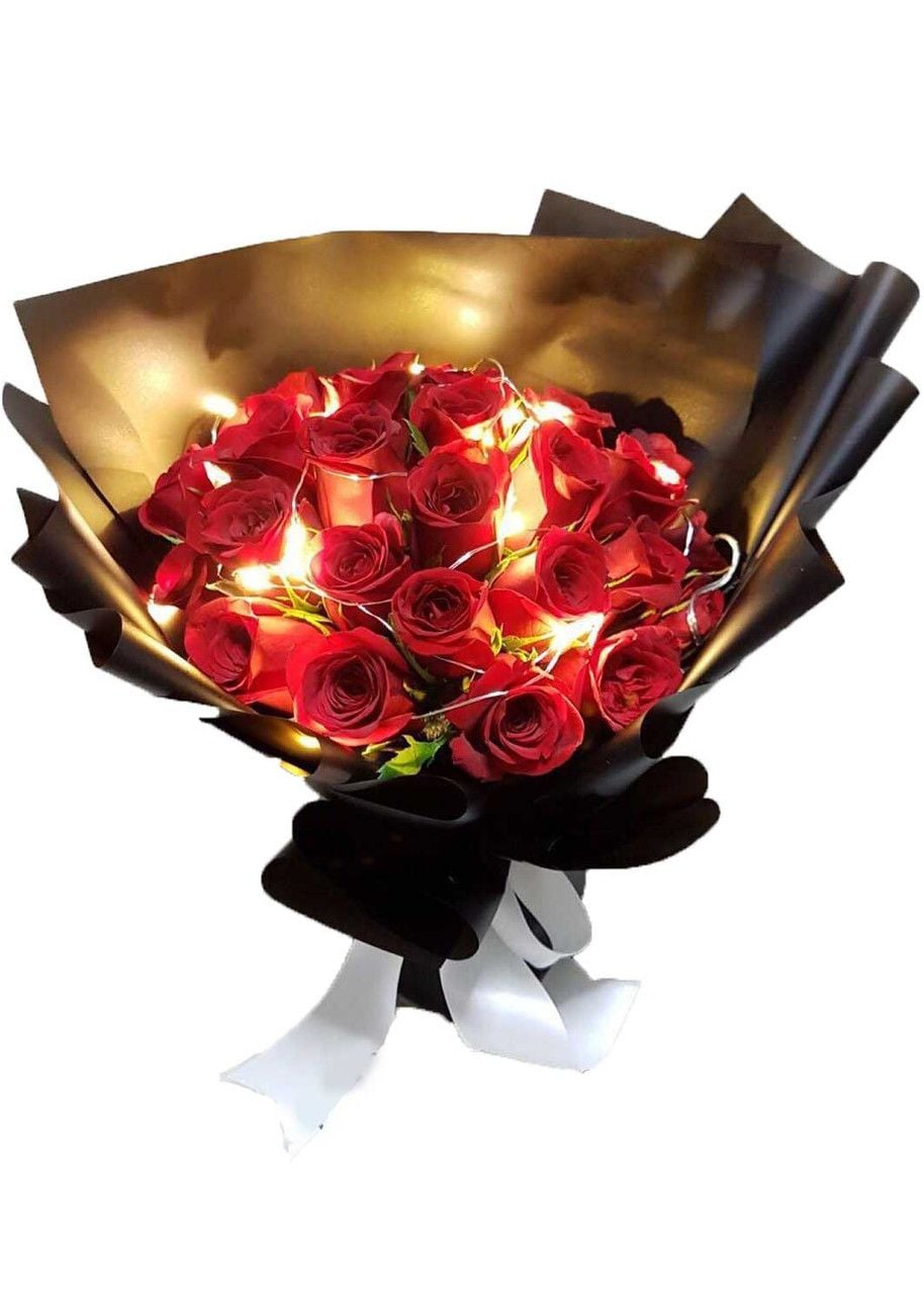 12 Ferrero & Peruvian Lilies Bouquet