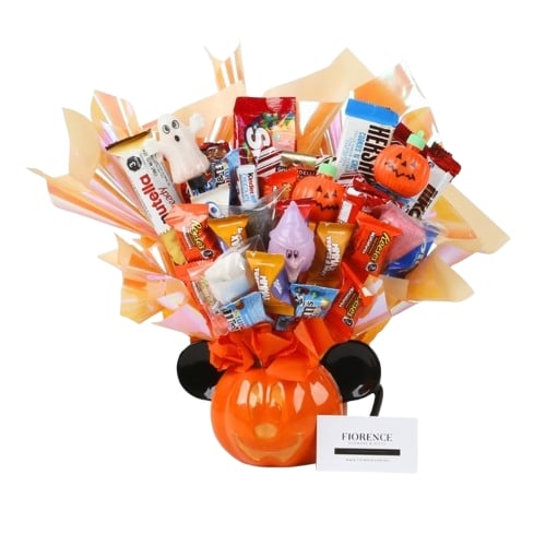 Mickey Mouse Pumpkin Mug Candy Bouquet