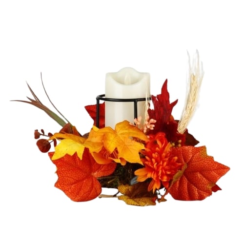 Autumn LED Candle Centrepiece