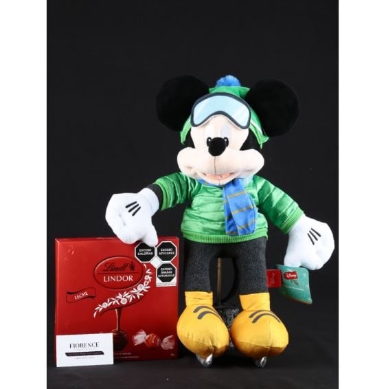 Disney Mickey Mouse with Skis & Chocolates
