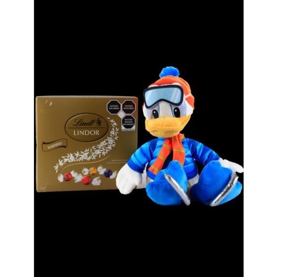 Disney Donald Duck with skis & Chocolates