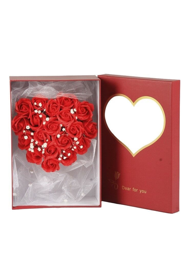 Rose-Shaped Soap Arrangement