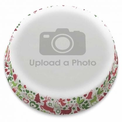 Christmas Patten Full Photo Cake (letterbox gift cake (serves 2-4))
