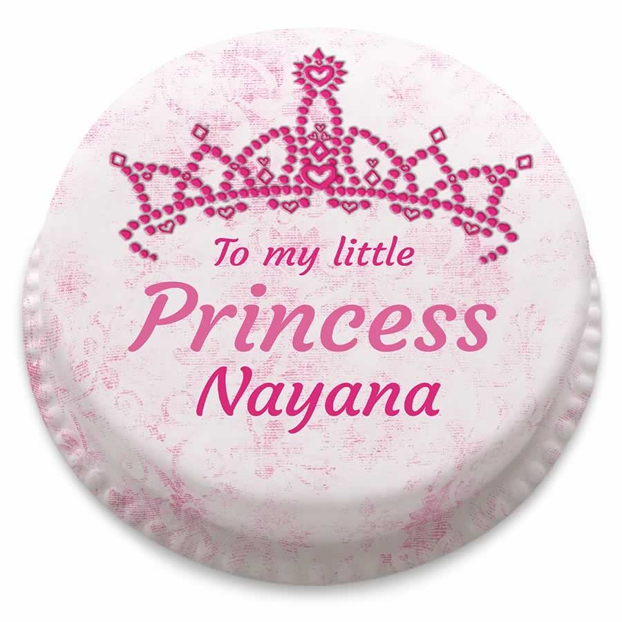 Little Princess Tiara Cake (Small Party Cake (Serves 10-12))