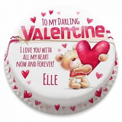 valentines ted cake (letterbox gift cakes(serves2-4))