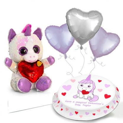 unicorn love gift set (letterbox gift cakes(serves2-4))