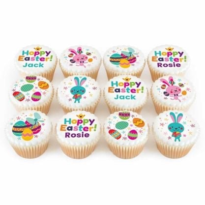 12 hoppy easter cupcakes