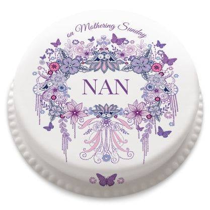 Decorative Purple Cake (letterbox gift cake (serves 2-4))