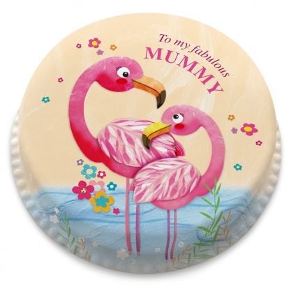 Pink Flamingos Cake (letterbox gift cake (serves 2-4))