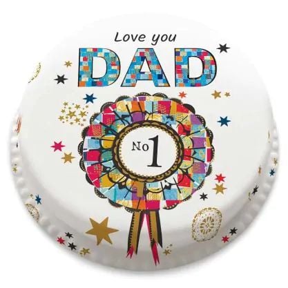 starry no.1 dad cake (letterbox gift  cake(serves 2-4))