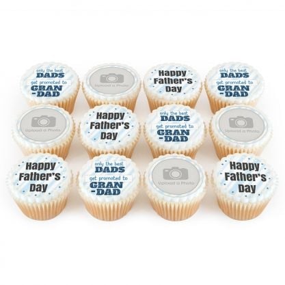 12 Dad Promotion Cupcakes