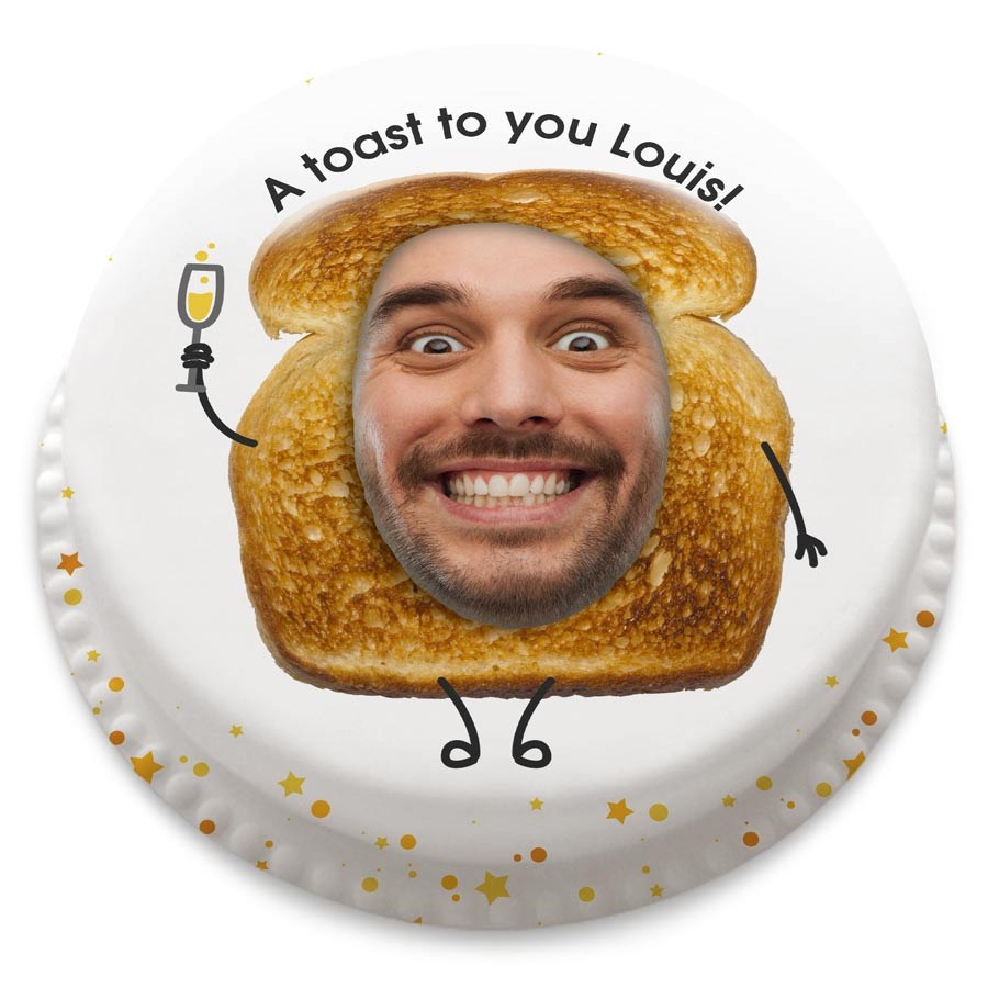 Toast Photo Cake (Small Party Cake (Serves 10-12))