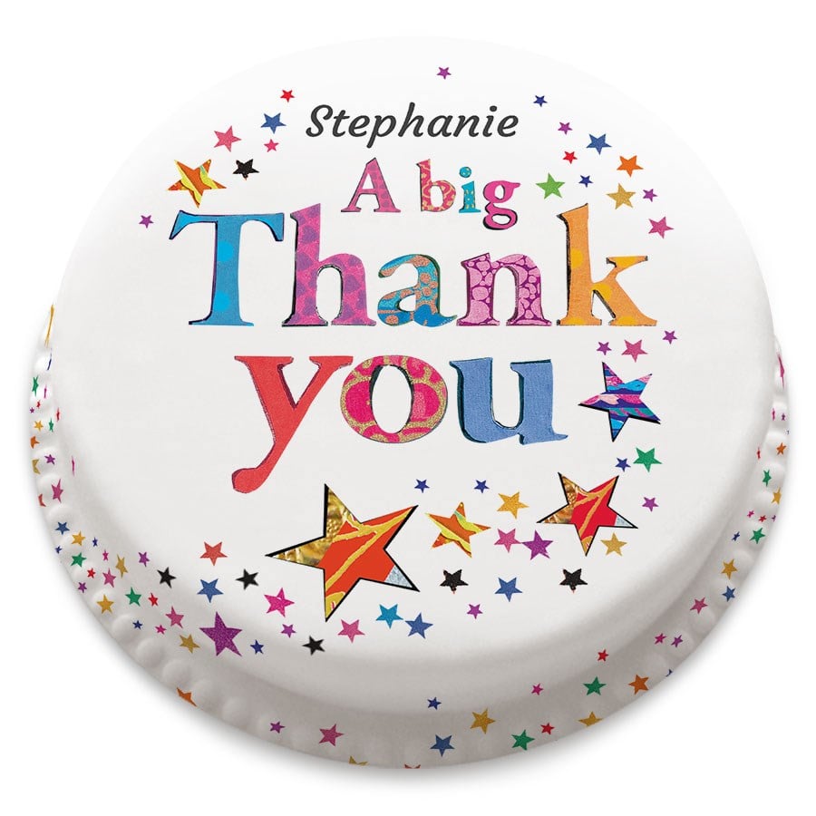 A Big Thank You Cake (Small Party Cake (Serves 10-12))