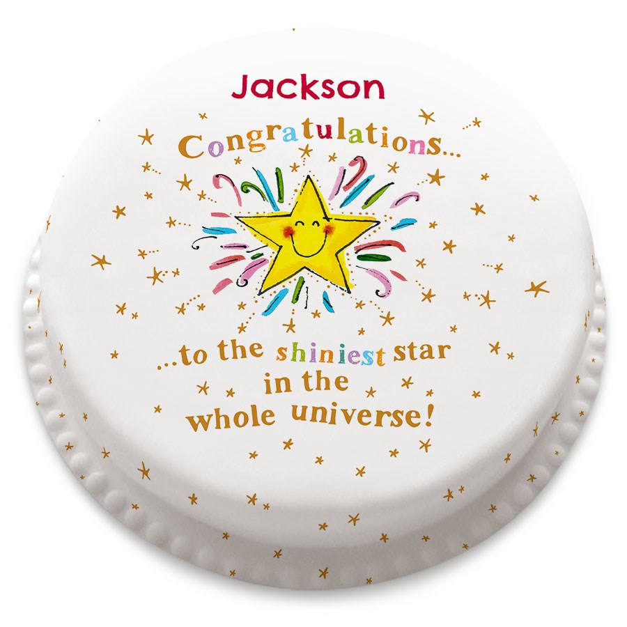 Shiniest Star Cake (Small Party Cake (Serves 10-12))