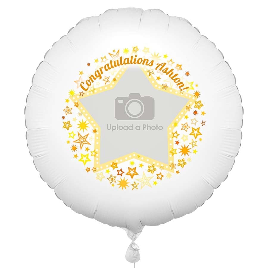Gold Star Photo Balloon