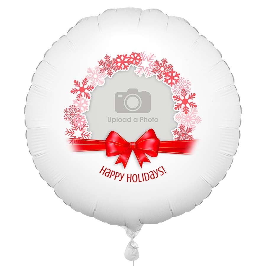 Red Christmas Photo Balloon