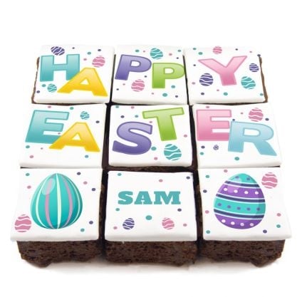 happy easter brownies