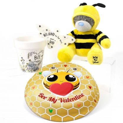 Bee My Valentine Gift Set (Letterbox Cake Set (C) Serves 2)
