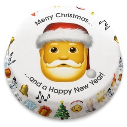 Santa Emoji Cake (letterbox gift cake (serves 2-4))