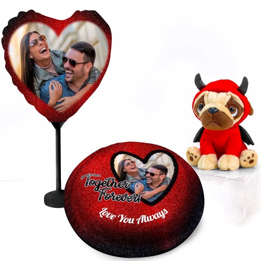 Devilish Pug Gift Set (Small Cake Set (M) Serves 10)