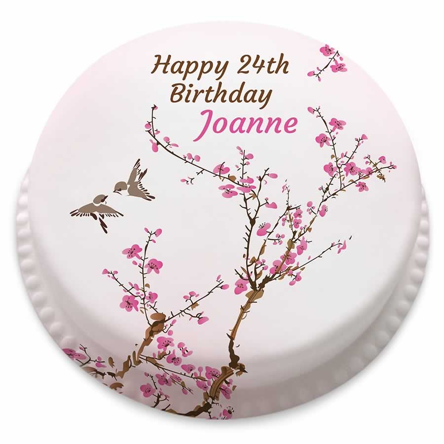 Birthday Blossoms Cake (Small Party Cake (Serves 10-12))