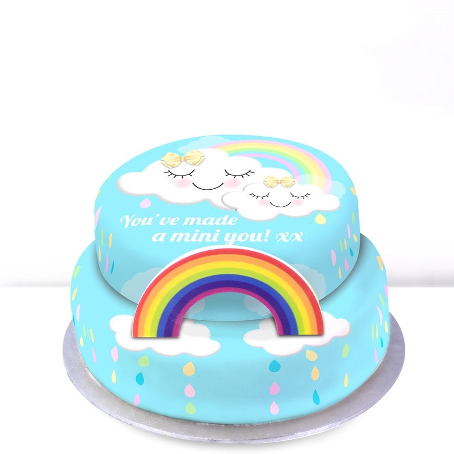 Rainbow Baby Cake (Single Tier (L) (Serves 10))