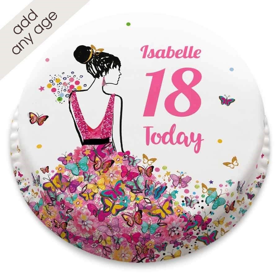 Any Age Dress Cake (Small Party Cake (Serves 10-12))