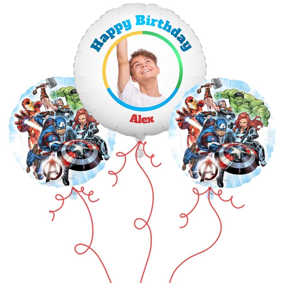 Avengers Photo Balloon Bouquet