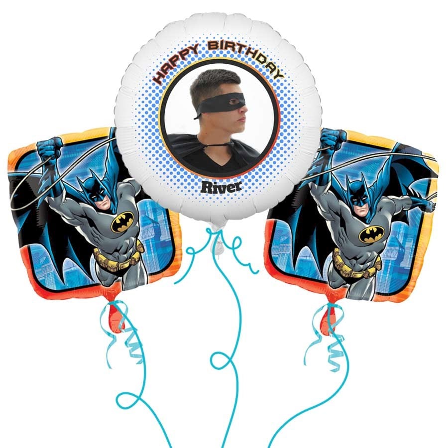 Batman Photo Balloon Bouquet