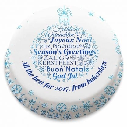 International Bauble Cake (letterbox gift cake (serves 2-4))
