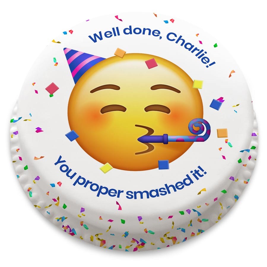 Congrats Emoji Cake (Small Party Cake (Serves 10-12))