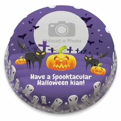 halloween photo cake (small party cake (serves 10-12))