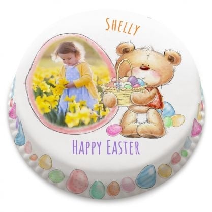 easter egg photo cake
