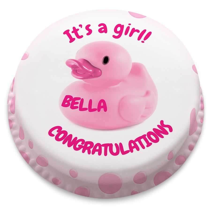 Pink Duck Cake (Small Party Cake (Serves 10-12))