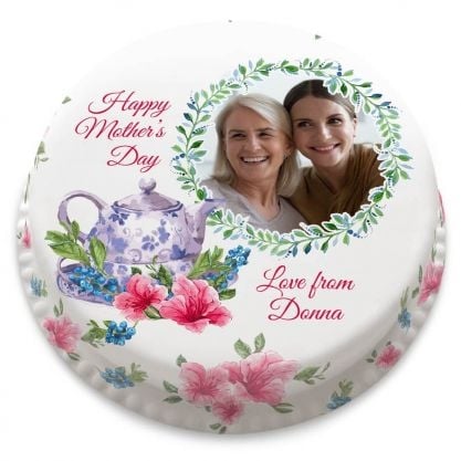 Teapot Photo Cake (letterbox gift cake (serves 2-4))