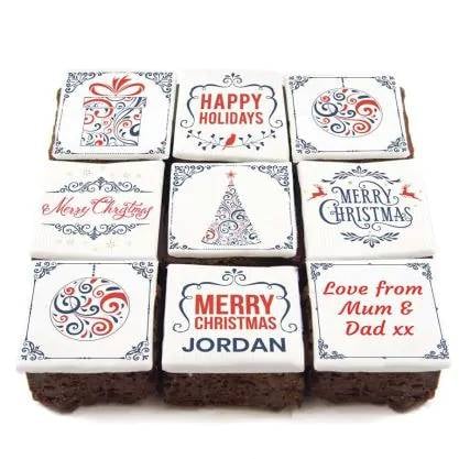 9 Happy Holidays Brownies