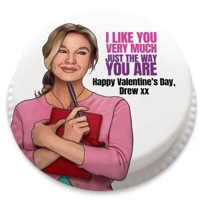 Bridget Jones Themed Cake (letterbox gift cake (serves 2-4))