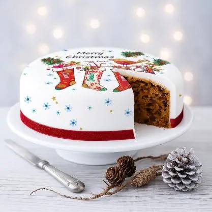 Christmas Stockings Cake (letterbox gift cake (serves 2-4))