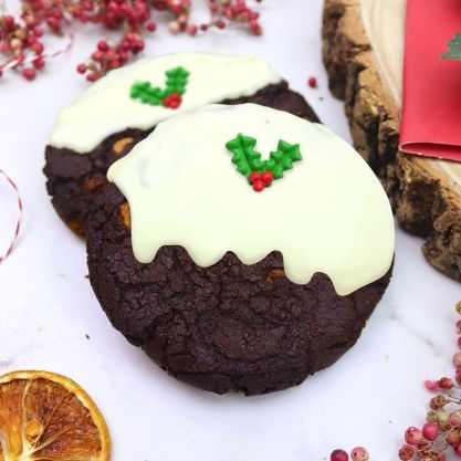 Christmas Pudding Cookies
