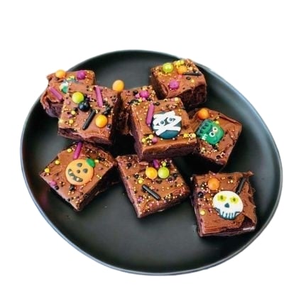 Limited Edition Pumpkin Skulls Brownies