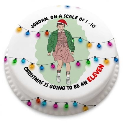 Stranger Christmas Cake (letterbox gift cake (serves 2-4))