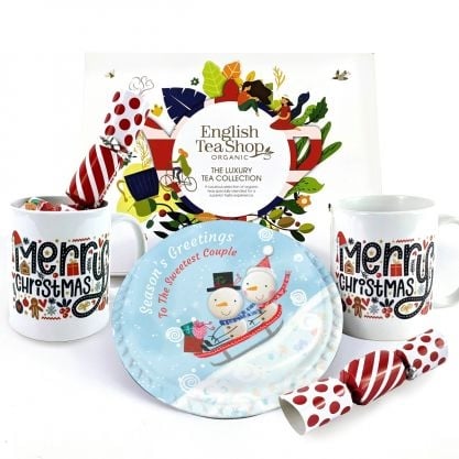 Tea Time For Two Gift Hamper (Letterbox Cake Set (L) Serves 2)