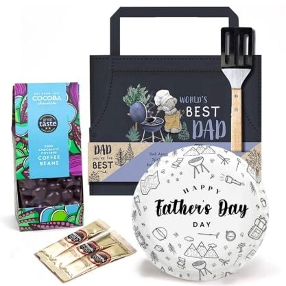 Father's Day BBQ Hamper (letterbox cake set (c) serves 2)