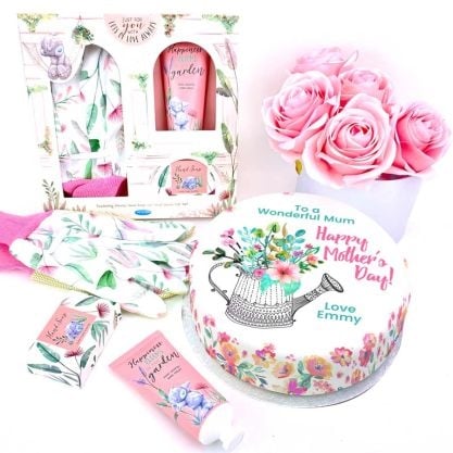 Watering Can Gift Set (Letterbox Cake Set (C) Serves 2)