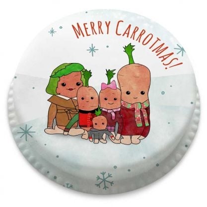 Happy Carrotmas Cake (letterbox gift cake (serves 2-4))
