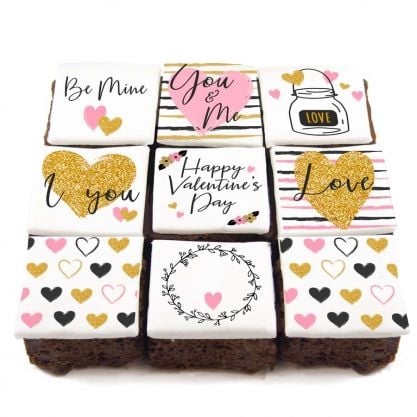 9 be mine brownies