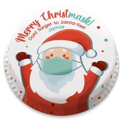 Merry Christ-mask Cake (letterbox gift cake (serves 2-4))