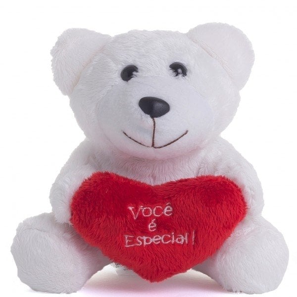 Teddy Bear 17 Cm - White White Sweet Charm
