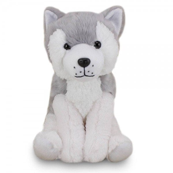 Plush Wolf 25 Cm - Gray Seated